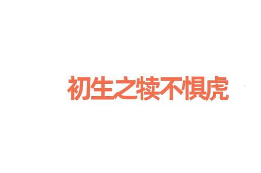 初生之犊不惧虎