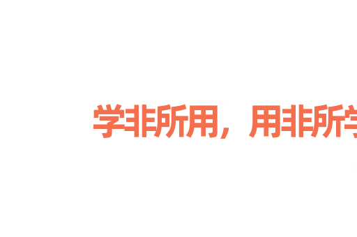 学非所用，用非所学