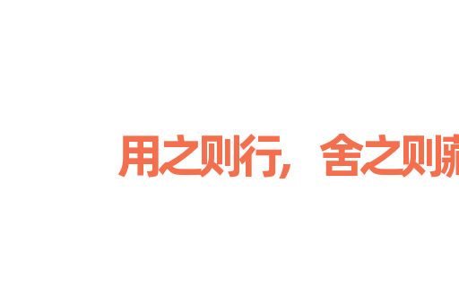 用之则行,舍之则藏